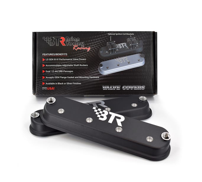 BTR VALVE COVERS Black no coil mounts