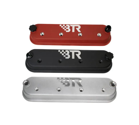 BTR Black Valve Covers W/ Coil Mounts, Hardware, and -12 fittings