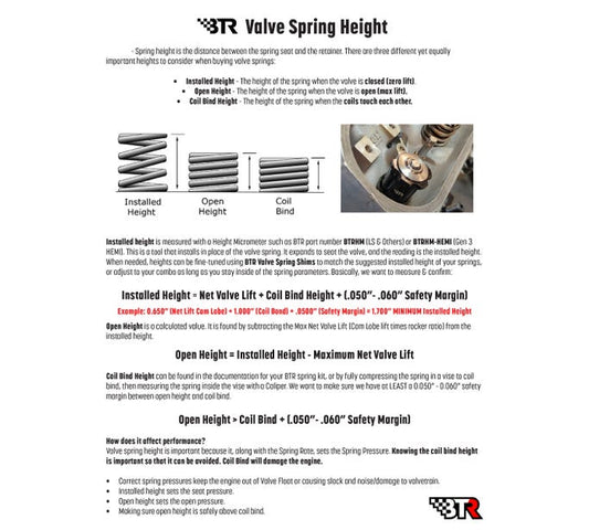 LS VALVE SPRING HEIGHT MIC